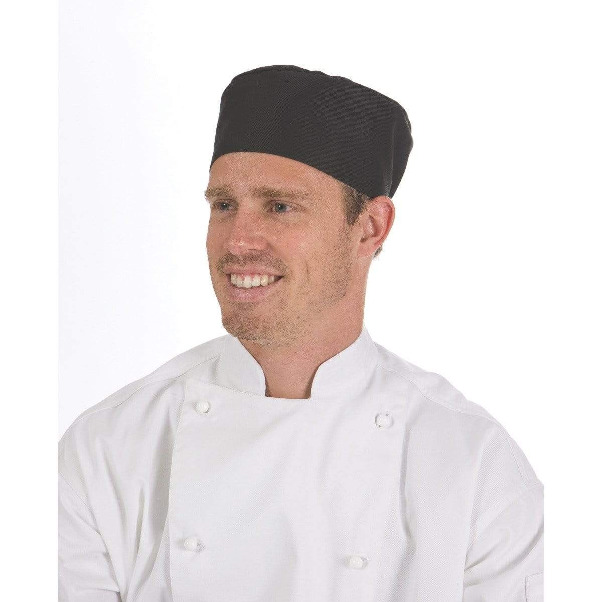 Dnc Workwear Flat Top Chef Hat - 1602 Hospitality & Chefwear DNC Workwear Navy One Size 